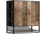 Veiling - Luxe Teak Kast 90x45x210cm, Maison & Meubles