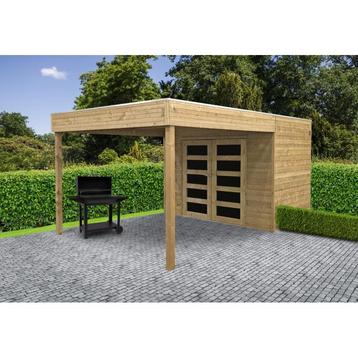Tuinhuis in hout - cube potenza geimpregneerd 2988 x 1988 +