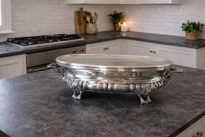 Serveerschaal - style Rococo / Louis XV - Verzilverd - Grote, Antiek en Kunst, Antiek | Overige Antiek