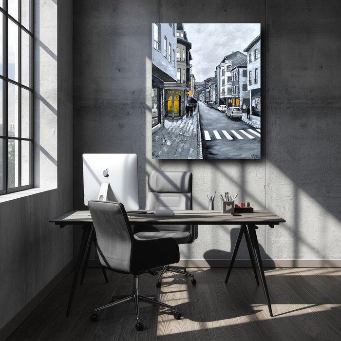 Carolina Alonso - Calle Libertad##XL, Antiek en Kunst, Kunst | Schilderijen | Modern