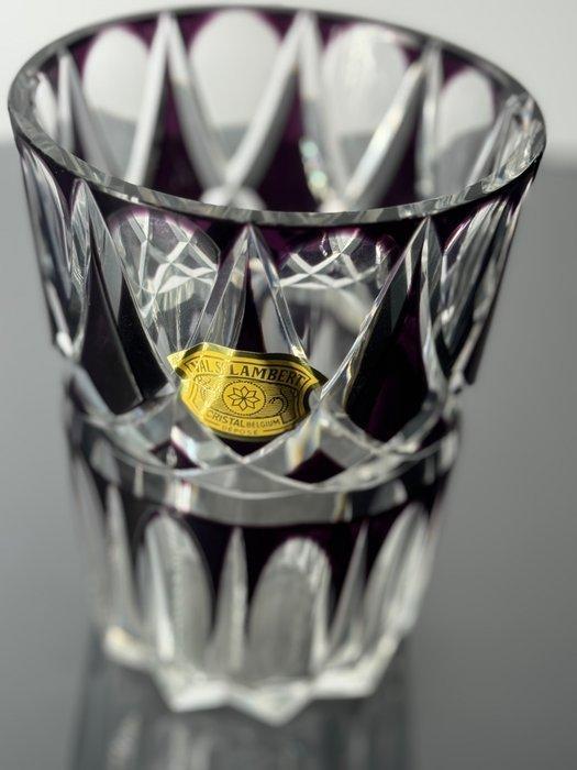 Val Saint Lambert - Vaas - Kristal - Vaas violet VSL, Antiquités & Art, Antiquités | Verre & Cristal