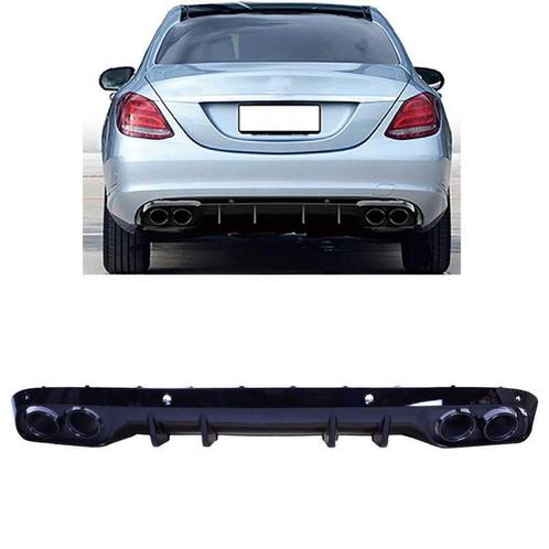 Diffuser passend bij mercedes w205 zonder amg-lijn met ronde, Auto-onderdelen, Carrosserie