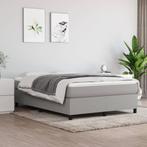 vidaXL Sommier à ressorts de lit Gris clair 140x200 cm Tissu