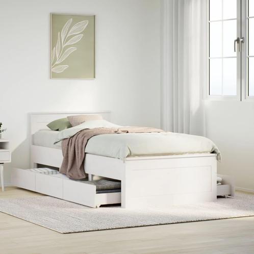 vidaXL Cadre de lit sans matelas avec tête de lit, Maison & Meubles, Chambre à coucher | Lits, Neuf, Envoi