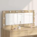 vidaXL Make-up Spiegel met spiegel Sonoma Eik 100 x 45 x 18, Huis en Inrichting, Verzenden, Nieuw