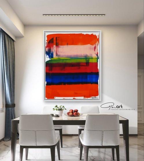 Parscha Mirghawameddin - A Walk On The River - XXL, Antiek en Kunst, Kunst | Schilderijen | Modern
