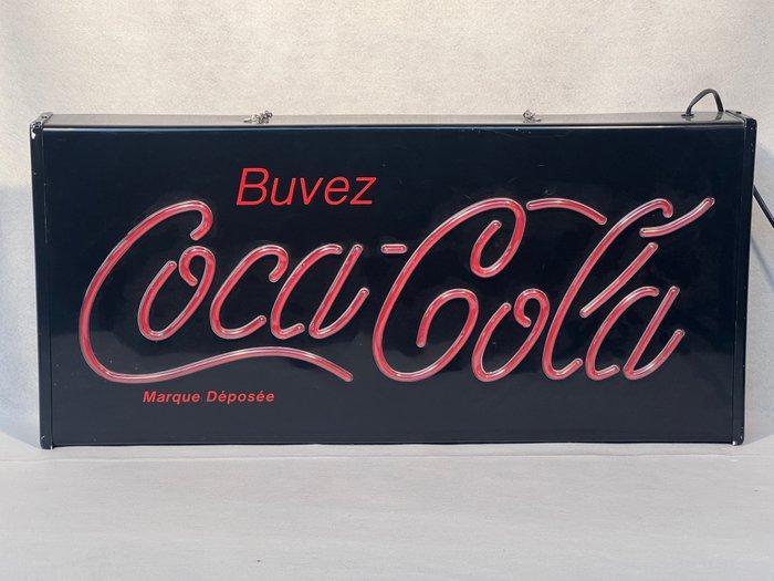 Coca Cola - Lichtbak - Plastic, Antiek en Kunst, Antiek | Wandborden en Tegels