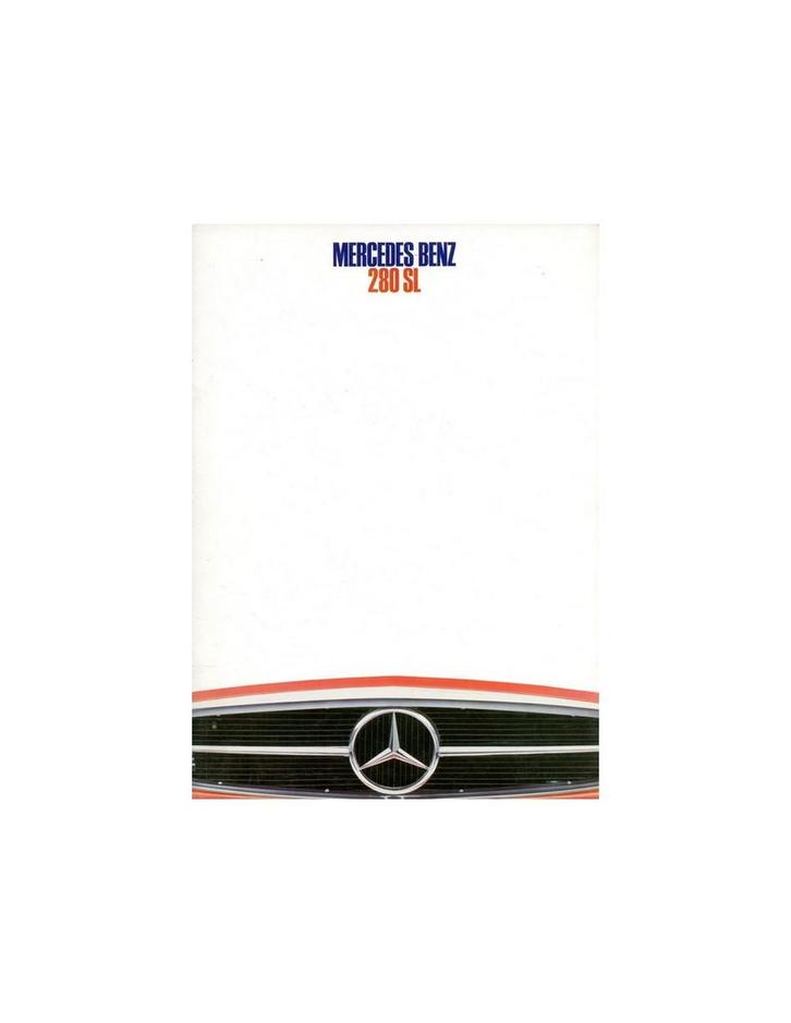 1968 MERCEDES BENZ 280 SL BROCHURE NEDERLANDS, Boeken, Auto's | Folders en Tijdschriften, Ophalen of Verzenden