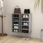 vidaXL Schoenenkasten 2 st 31,5x35x70 cm bewerkt hout, Verzenden, Nieuw