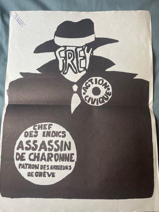 Ecole des Beaux-Arts - Action Civique- Frey chef des indics, Antiek en Kunst, Kunst | Tekeningen en Fotografie