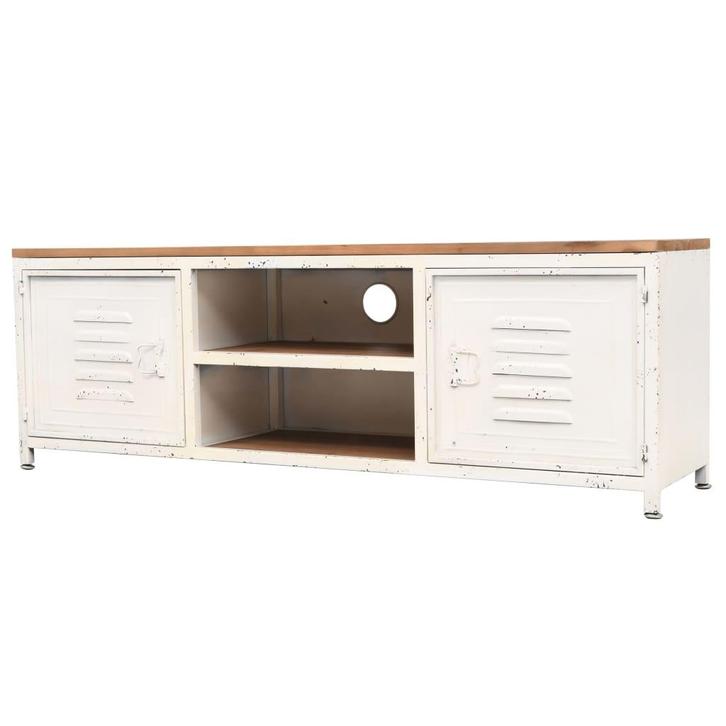 vidaXL Tv-meubel 120x30x40 cm wit, Huis en Inrichting, Kasten |Televisiemeubels, Nieuw, Verzenden