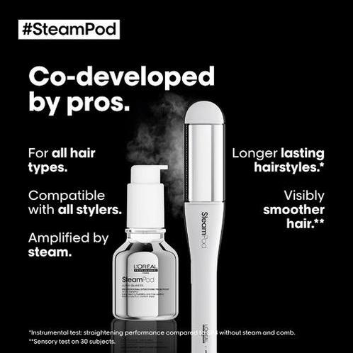 L&#039;Oréal Professionnel SteamPod 4.0 + Smoothing Treat.., Handtassen en Accessoires, Uiterlijk | Haarverzorging, Nieuw, Verzenden