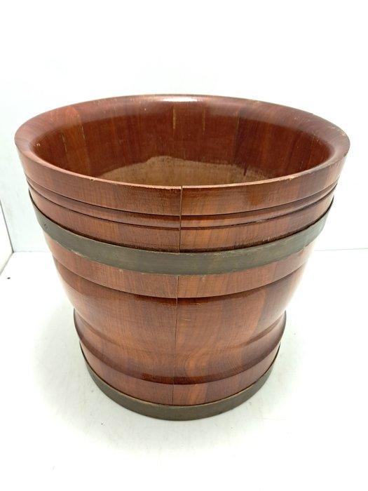 Bloempot - Mahonie, Antiek en Kunst, Curiosa en Brocante