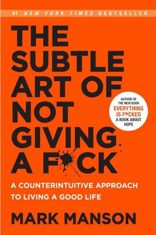 The Subtle Art of Not Giving a F*ck (Smiths UK) Mark Manson, Boeken, Overige Boeken, Zo goed als nieuw, Verzenden