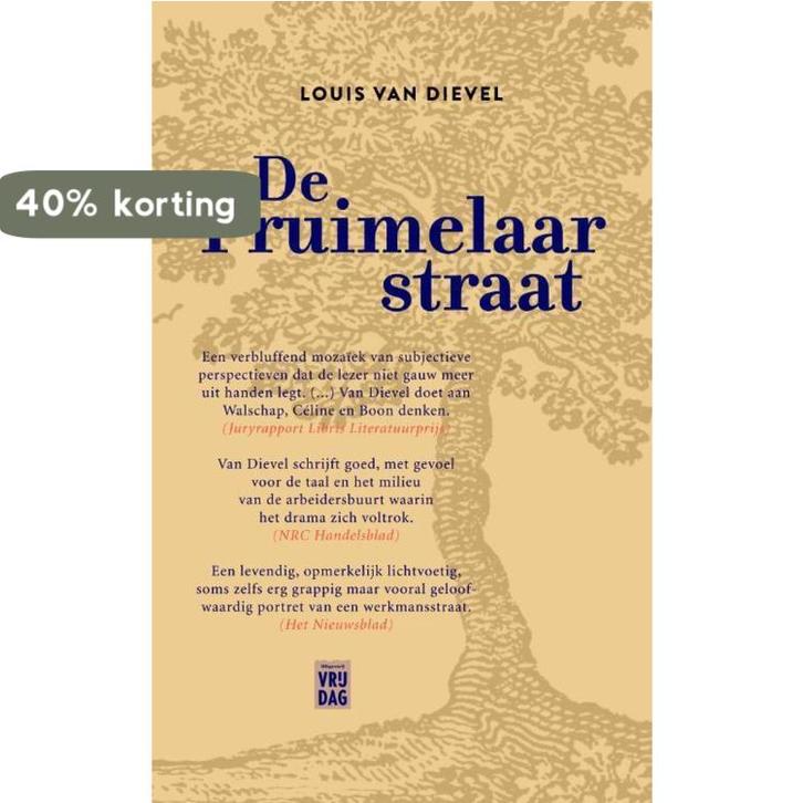 De Pruimelaarstraat 9789460011122 Louis Van Dievel, Boeken, Romans, Gelezen, Verzenden