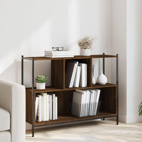 vidaXL Boekenkast 102x28x77,5 cm bewerkt hout bruin, Huis en Inrichting, Kasten | Boekenkasten, Nieuw, Verzenden