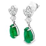 Oorbellen - 14 karaat Geel goud, Gepolijst rhodium - 2.97ct., Nieuw