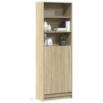 vidaXL Hoge kast met LED 69x32,5x200 cm bewerkt hout sonoma, Huis en Inrichting, Kasten | Dressoirs, Verzenden, Nieuw