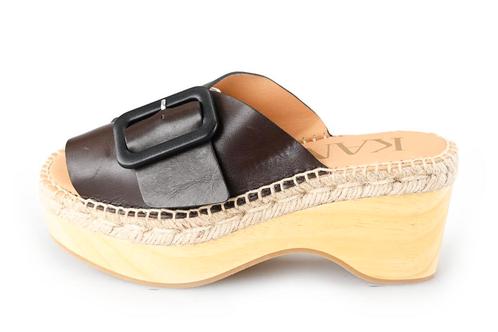 Kanna Slippers in maat 35 Bruin | 5% extra korting, Kleding | Dames, Schoenen, Bruin, Zo goed als nieuw, Slippers, Verzenden