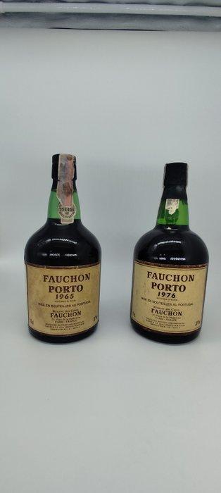 1965 & 1976 Fauchon Porto - Colheita Port - Porto - 2, Verzamelen, Wijnen