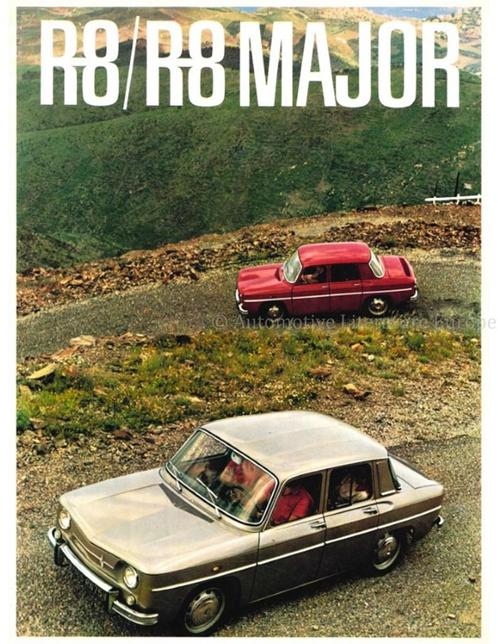 1965 RENAULT R8 BROCHURE FRANS, Livres, Autos | Brochures & Magazines