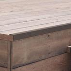 vidaXL Terras hoekplinten 5 st 170 cm HKC donkerbruin, Verzenden