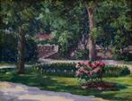 Celestin Matj (1880-1959) - View of the city garden in