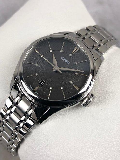 Oris - Artelier Date Diamonds Automatic - 01 561 7722, Handtassen en Accessoires, Horloges | Heren