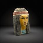 Reproduction de lÉgypte antique Masque funéraire en bois -, Antiek en Kunst