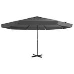 vidaXL Parasol met aluminium paal 500 cm antraciet, Tuin en Terras, Verzenden, Nieuw