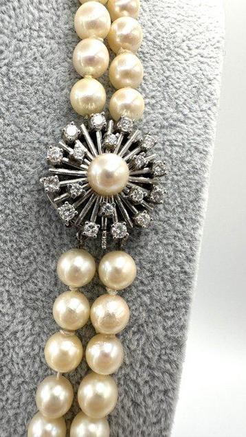 Collier - 14 carats Or blanc Diamant (Naturelle) - Collier beschikbaar voor biedingen