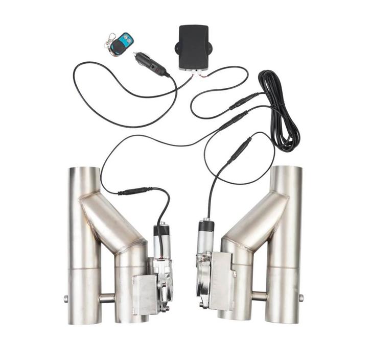 Dual RVS Uitlaat klep 3inch met afstands bediening, Auto-onderdelen, Uitlaatsystemen, Nieuw, Ophalen of Verzenden