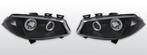 Koplampen Angel Eyes | Renault Megane 2002-2005 | zwart, Auto-onderdelen, Verzenden, Nieuw, Renault
