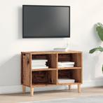 vidaXL TV-meubel met Houten Poot Oude Hout 69.5x30x50 cm, Verzenden, Nieuw