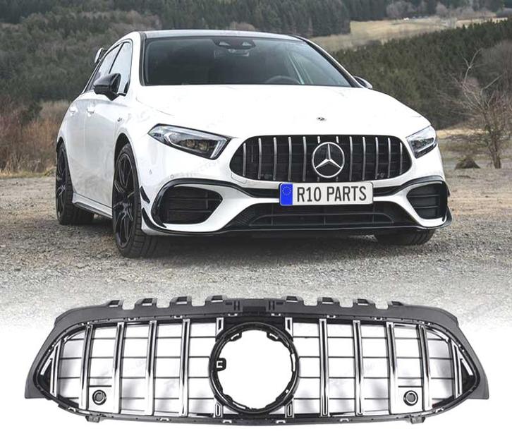 CALANDRE MERCEDES CLASSE A W117 V177 LOOK AMG GT NOIR CHROMÉ, Autos : Pièces & Accessoires, Carrosserie & Tôlerie, Envoi