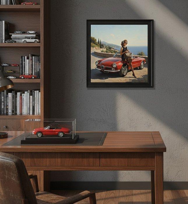 Le Yack - Red Escape - Hand signed, Antiek en Kunst, Kunst | Designobjecten