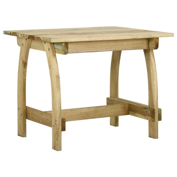 vidaXL Tuintafel 110x74x75 cm geïmpregneerd grenenhout, Tuin en Terras, Tuintafels, Nieuw, Verzenden