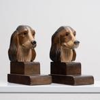 Serre-livres - Teckel - Bois polychrome