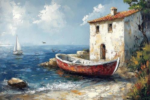CoCo - Seaside House - XXL, Antiek en Kunst, Kunst | Schilderijen | Modern