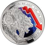 Niue. 2 Dollars 2023 Bull and Bear Markets 1 oz Proof-like