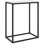 vidaXL Wandtafel 60x35x75 cm gehard glas wit, Huis en Inrichting, Tafels | Bijzettafels, Verzenden, Nieuw