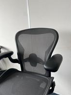 Herman Miller Aeron Remastered, Graphite, Maat B, Ergonomisch, Bureaustoel, Zo goed als nieuw, Zwart