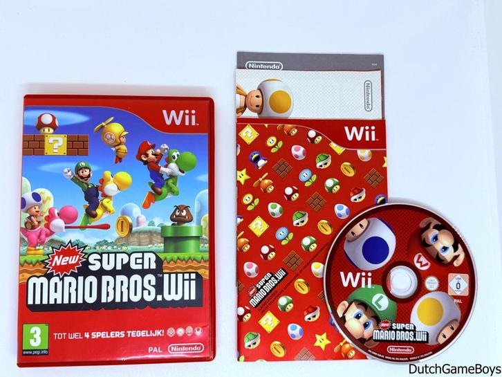 Nintendo Wii - New Super Mario Bros Wii - HOL, Games en Spelcomputers, Games | Nintendo Wii, Gebruikt, Verzenden
