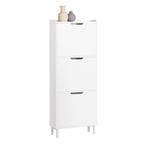 2dekans | SoBuy FSR151-H-W Schoenenkast Met 3 Kleppen,, Huis en Inrichting, Kasten | Schoenenkasten, Ophalen of Verzenden, Nieuw