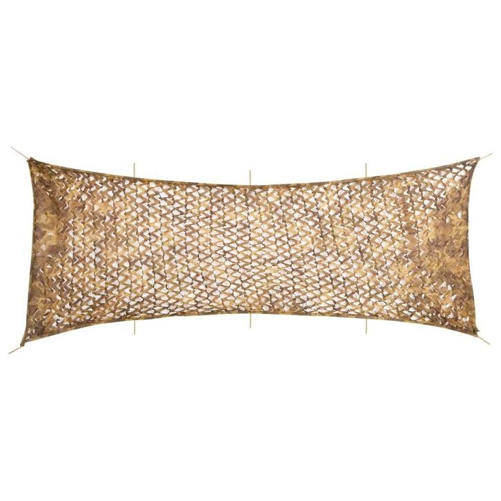 vidaXL Camouflagenet met opbergzak 833x297 cm zandkleurig, Sport en Fitness, Schietsport-accessoires, Nieuw, Verzenden