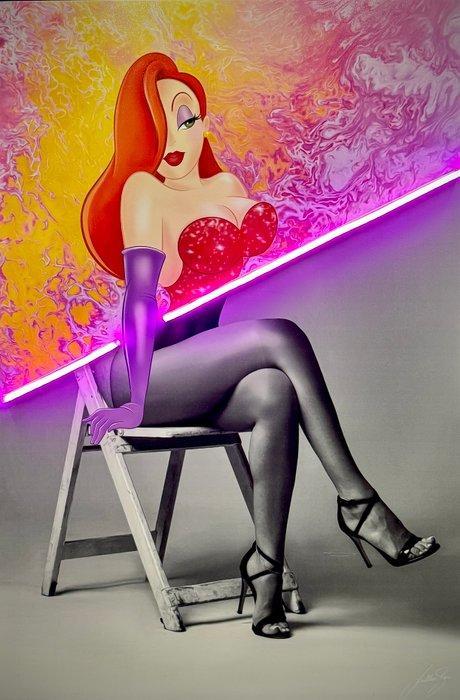 LEDMansion (1995) - Neon Diva - Jessica Rabbit V.1. | Led, Antiek en Kunst, Kunst | Schilderijen | Modern