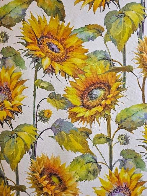 Tafelkleden stof met Zonnebloemen Limited Edition -, Antiek en Kunst, Antiek | Meubels | Tafels
