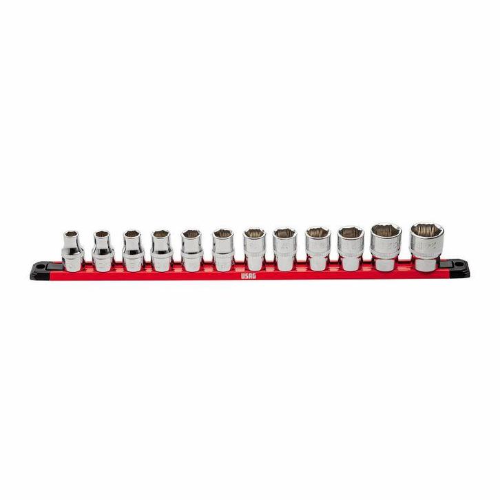 USAG 1/2 Speciale zeshoekige X-Grip doppen op rail - 235 1/, Doe-het-zelf en Bouw, Gereedschap | Handgereedschap, Nieuw, Ophalen of Verzenden