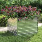 vidaXL Plantenbak verhoogd 100x100x77 cm gegalvaniseerd, Tuin en Terras, Verzenden, Nieuw