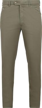 Meyer Chicago Chino Groen maat 27 Heren, Kleding | Heren, Broeken en Pantalons, Verzenden, Nieuw, Groen, Meyer